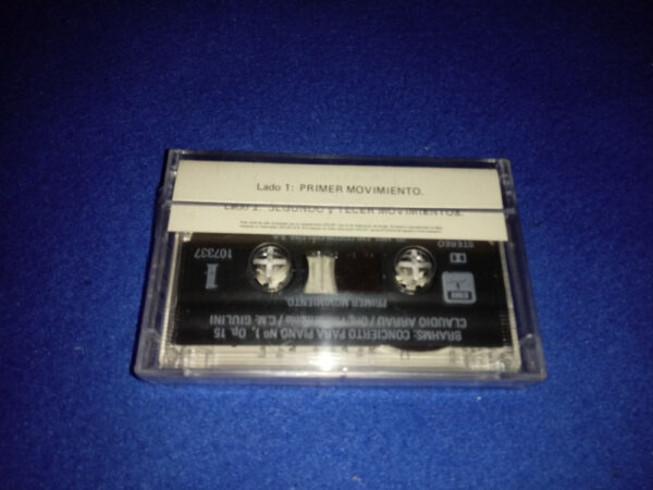 Claudio Arrau -concierto Para Piano N°. 1 - Cassette Brahms - Imagen 2