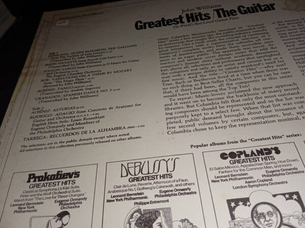John Williams - Greatest Hits/the Guitar - Vinilo - Imagen 4