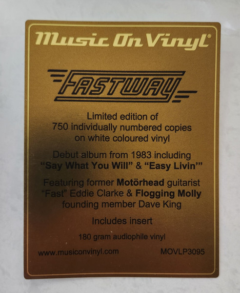 Fastway - Fastway - Vinilo - Imagen 3