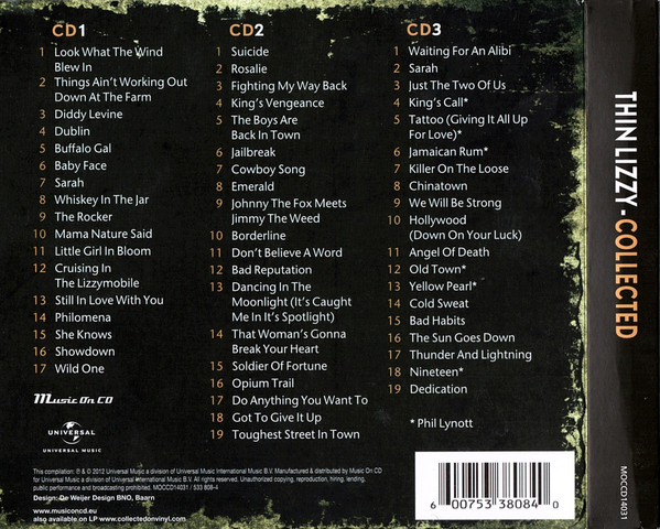 Thin Lizzy - Collected - 3CD - Imagen 2