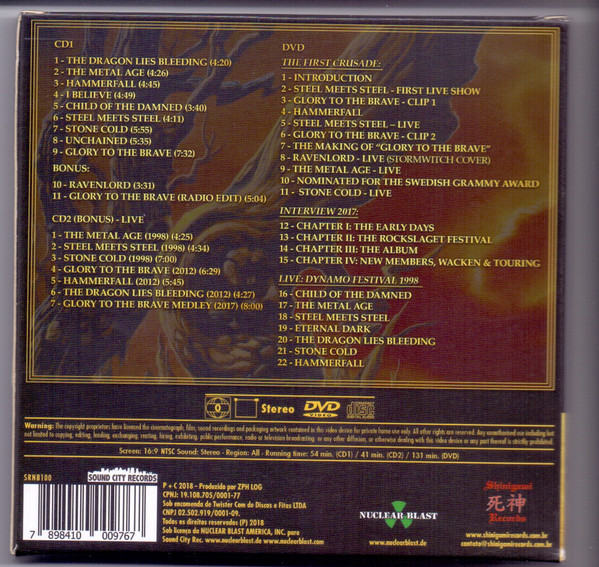 Hammerfall - Glory To The Brave - 2CD+DVD - Imagen 2