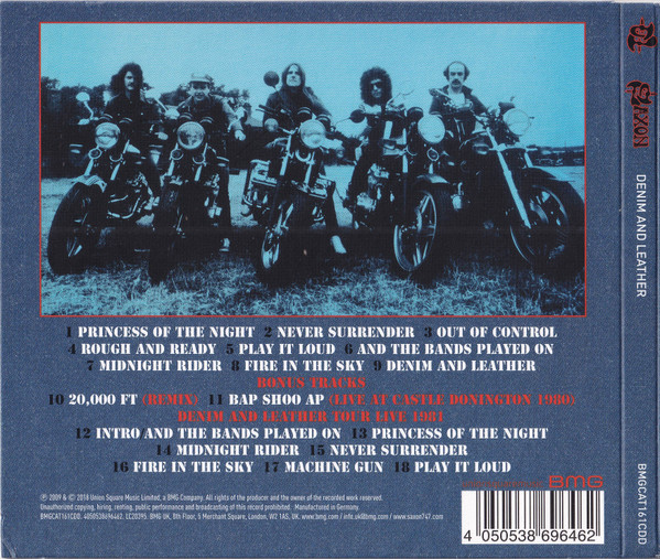 Saxon - Denim And Leather - CD - Imagen 2