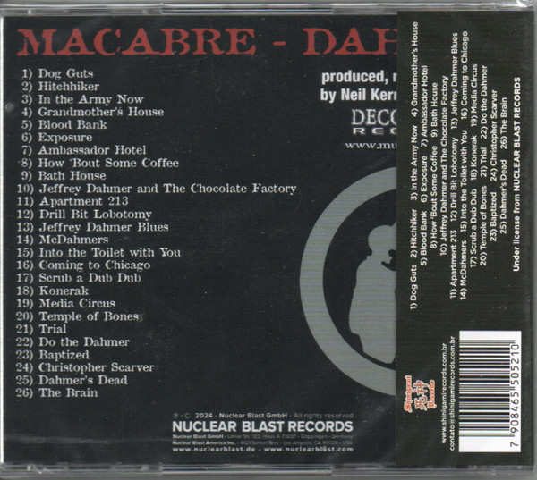 Macabre - Dahmer - CD - Imagen 2