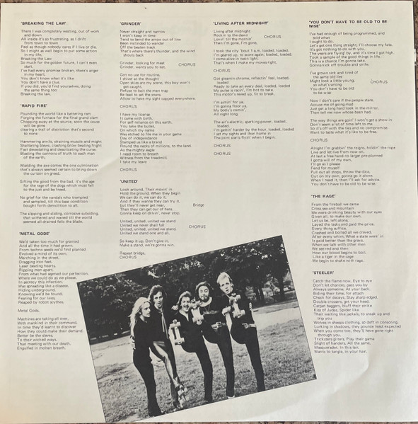 Judas Priest - British Steel - Vinilo JPN (Usado) - Imagen 3
